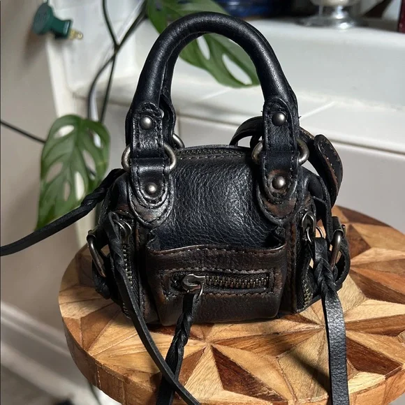 NWOT Free People mini micro Emerson tiny coin purse bag keychain - Picture 2 of 7